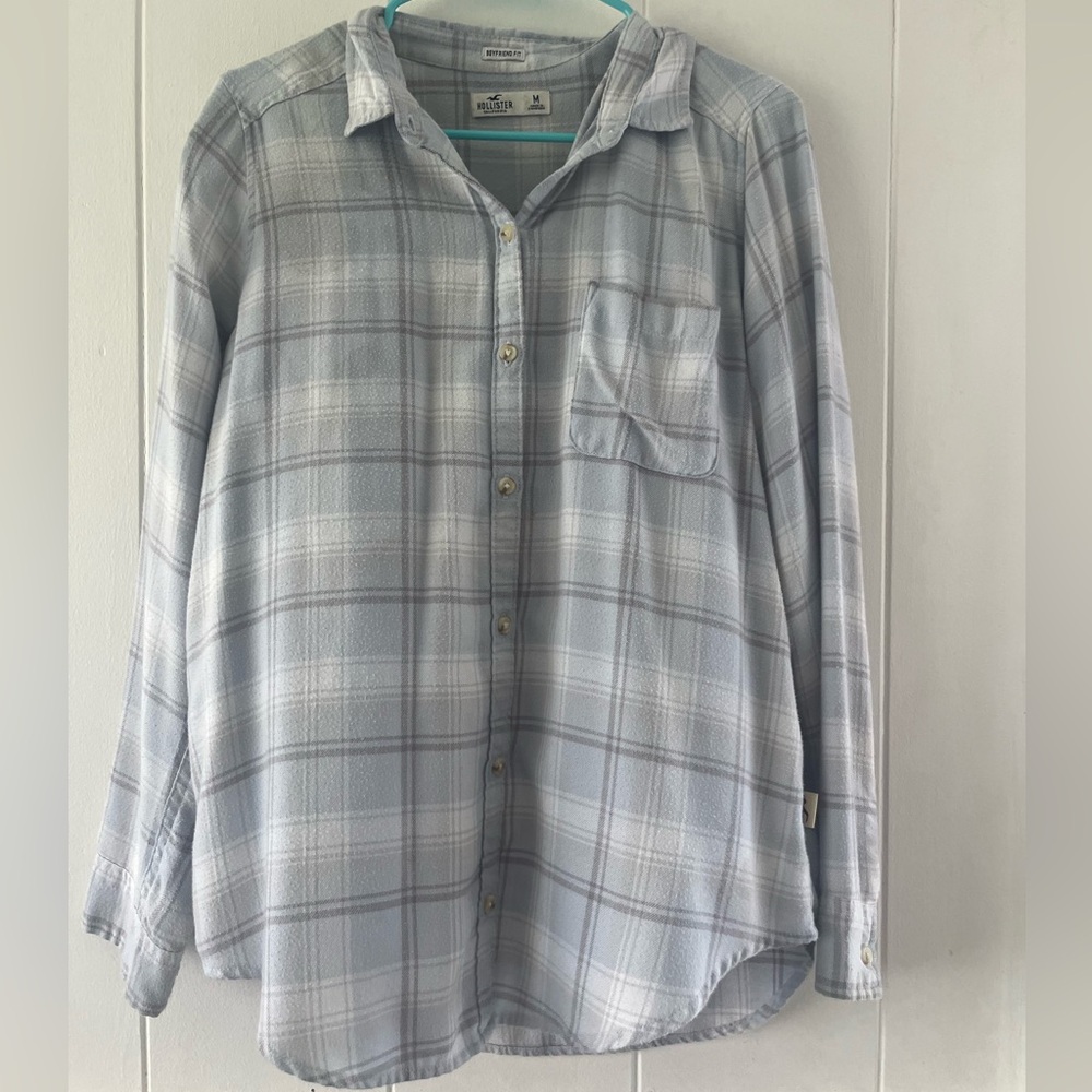Hollister boyfriend fit flannel
